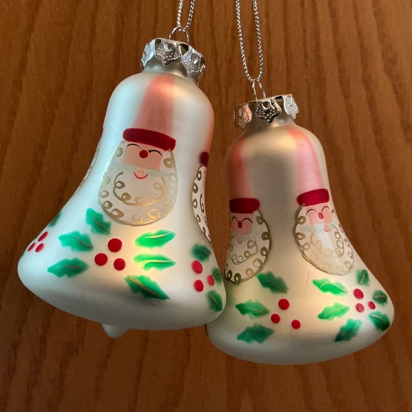 3 Vintage Hand Painted Glass Christmas Ornaments - Picture 2 of 7